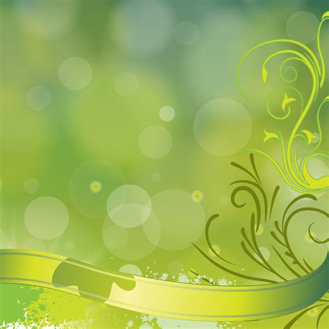 Cool Green Flower Background