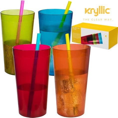 Plastic Tumblers Dishwasher Safe Water Drinking Glasses Reusable Cups Acrylic Tumblers Break
