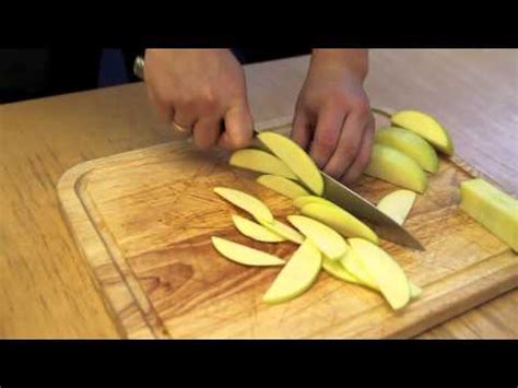 Chef bryon mentions that this preparation is great for kids who. Knife Skills: How To Slice An Apple For Pies - YouTube
