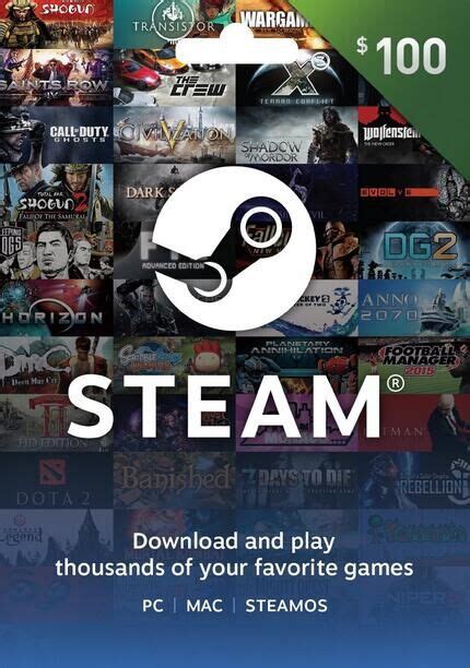 Once you activate a 100 usd steam digital gift card in your steam account, 100 dollars will be transferred to your steam wallet directly and after just a few moments you can use your virtual funds. Steam $100 USD Wallet Card - BCDKEY.COM