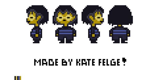 Frisk Sprite Sheet Sit Down Pixel Art Maker