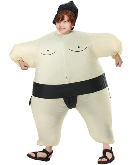 buy inflatable sumo wrestling fat costume halloween cosplay blow up fancy suit adult and