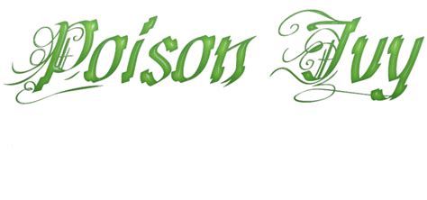 Poison Ivy Logo Poison Ivy Photo 37253376 Fanpop