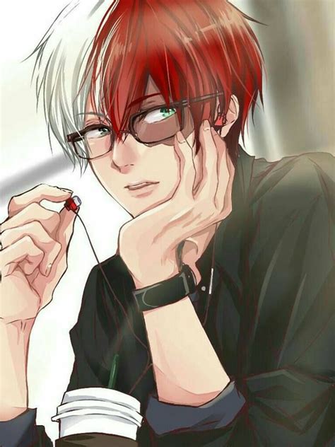 Todoroki In Glasses Anime Boys Cute Anime Guys Otaku Anime Boku No