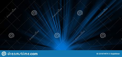 Abstract Light Blue Zoom Effect Background Digitally Generated Image