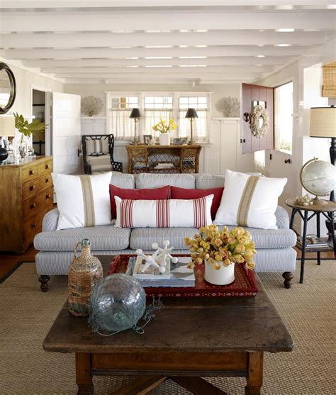 Cottage furniture uses color and pattern to help define space. 62 Gorgeous Small Living Room Designs - Page 5 of 12