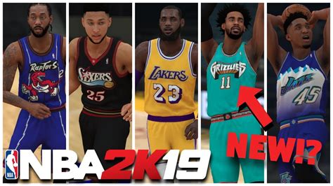 Nba 2k19 Every Teams Best Classic Jersey In 2k19 Youtube