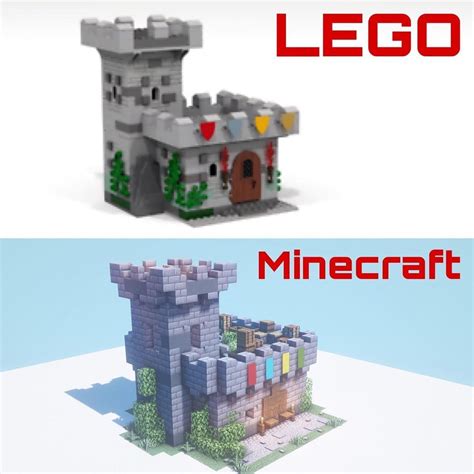 Lego to Minecraft Castle | Minecraft castle, Minecraft, Lego minecraft