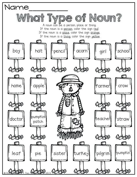 Identifying Nouns Worksheet For Grade 1 Pdf Worksheets