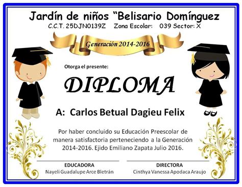 Pin De Alerysmichel Gonzalez En Graduacion Diplomas Para Primaria