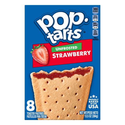 Save On Pop Tarts Toaster Pastries Unfrosted Strawberry 8 Ct Order Online Delivery Stop And Shop