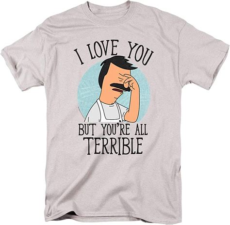 Bobs Burgers Youre All Terrible T Shirt And Stickers Clothing