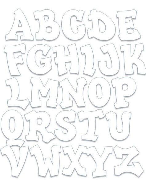 Moldes De Letras En Foami Para Imprimir Graffiti Lettering Alphabet