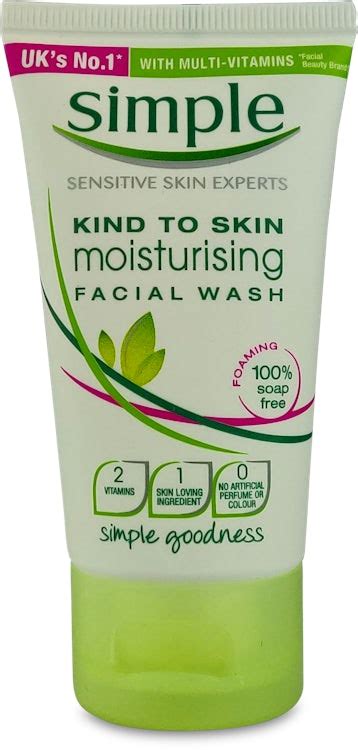 Simple Kind To Skin Moisturising Facial Wash 50ml Medino