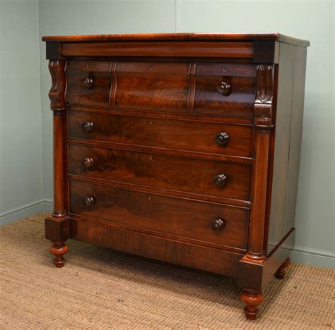 Magnificent Quality Victorian Mahogany Antique Scottish Chest Of Drawers Antiques World