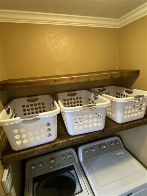 Diy Plywood Floating Shelves For The Laundry Room — 731 Woodworks