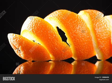 Spiral Orange Peel Image And Photo Free Trial Bigstock