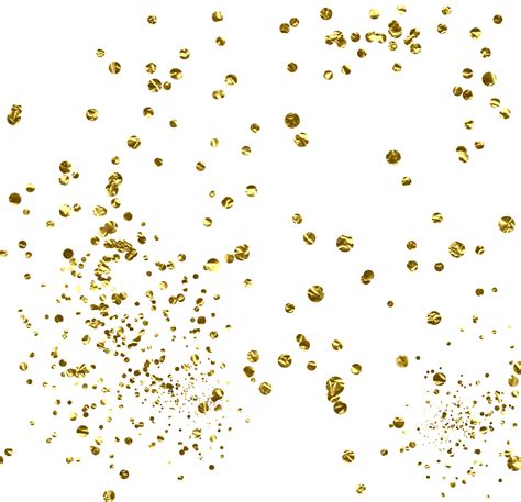 Gold Glitter Foil Confetti Dots Dot Decoration Newyear