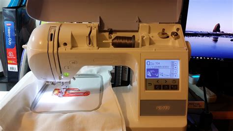 Brother Pe 770 Touch Screen Explained Embroidery Machine