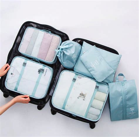 Best Travel Packing Cubes For Luggage 7pcs Fashion Travel Accessories
