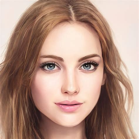 Young Female Face Telegraph