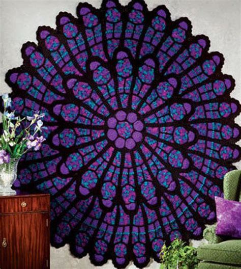 Mto Stunning Cathedral Window Afghan 78 Cathedral Afghan Stained