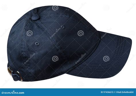 Hat Isolated On White Background Hat With A Visor Blue Hat Stock