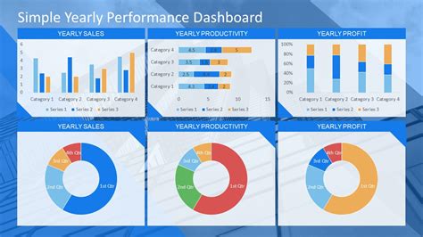 Simple Yearly Performance Template Slidemodel