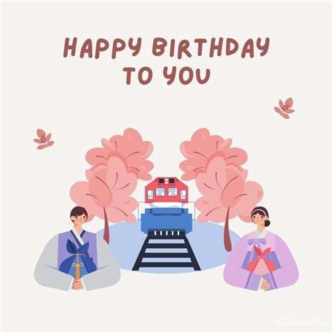 Korean Happy Birthday Cards And Wish Images