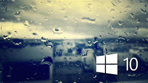 Windows 10 On The Rainy Window 4 Wallpaper Computer Wallpapers 50439