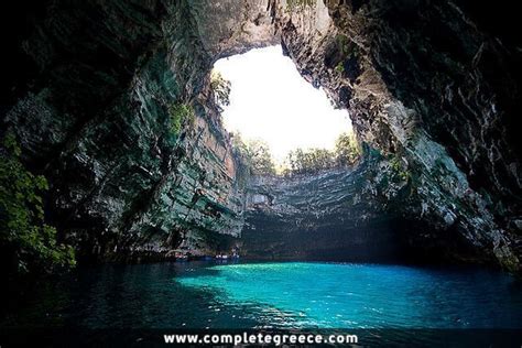 Melissani Cave Greece Travel Guide Reizen Fotografie