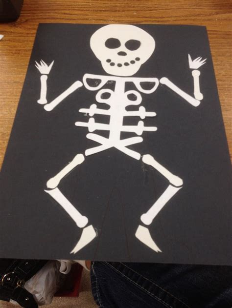 Skeletons Skeleton Craft Crafts Fun Halloween Decor