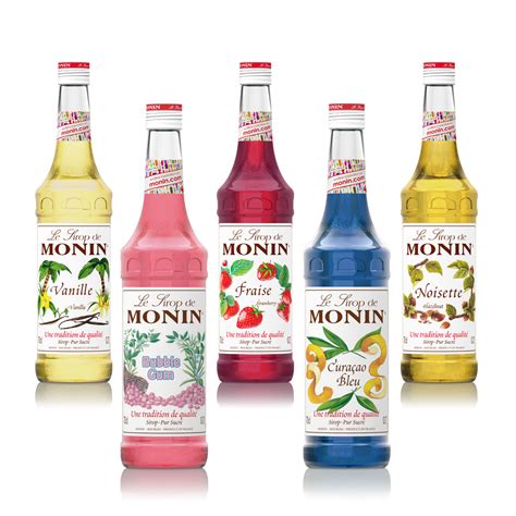 Monin Premium Coffee Syrups Multi Pack Offer 6 X 70cl Bottles Uk