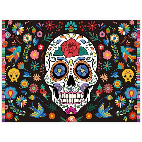 Buy Allenjoy 8x6ft Day Of The Dead Backdrop Photography For Mexican