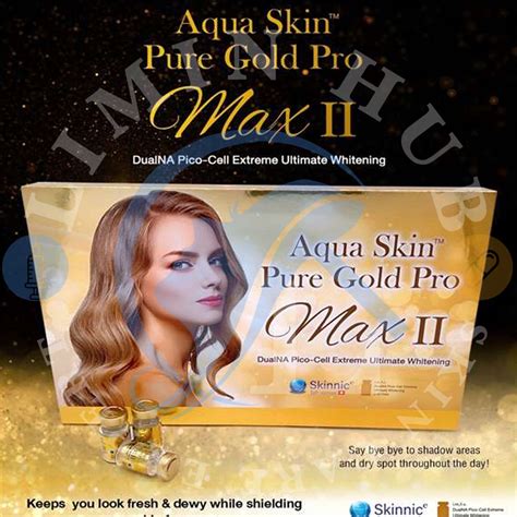 Aqua Skin Pure Gold Pro Max Ii Dualna Pico Cell Glutathione Injection