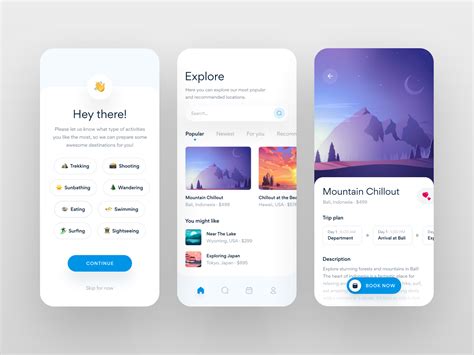 Travel App Ui By Michael Filipiuk For Fireart Studio On Dribbble