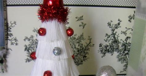 Something Special Simple Crepe Paper Christmas Tree Tutorial