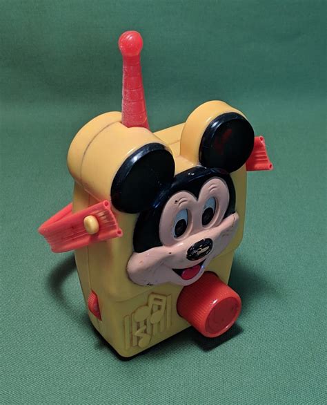 Vintage Mickey Mouse Disney Musical Radio Toy Illco Peeschool Etsy