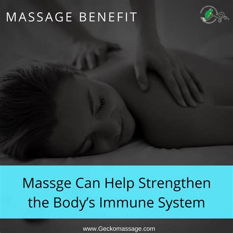 Boost Your Immune System With Regular Massage Massagebenefit Massage