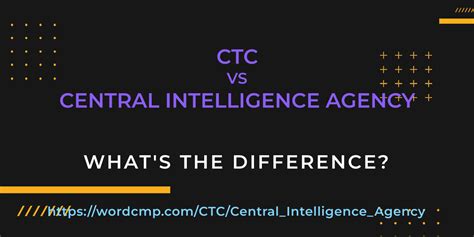 Ctc Vs Central Intelligence Agency · Whats The Difference