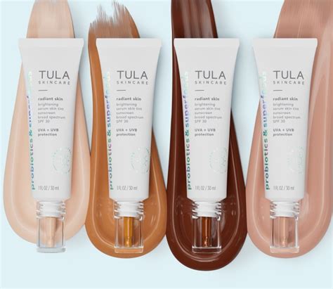 Tula Radiant Skin Serum Skin Tint Lightweight Coverage With Spf 30