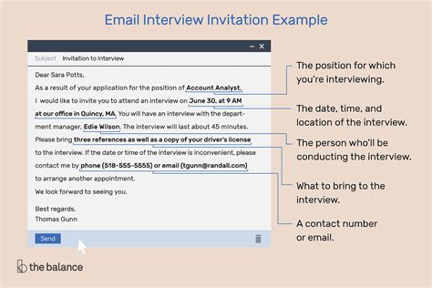 Interview Invitation Email And Response Examples
