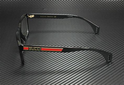 gucci gg0466oa 002 black square rectangle men s eyeglasses 56 mm 889652200491 ebay