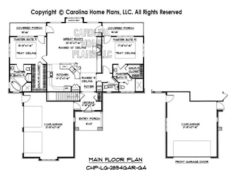 Large Craftsman House Plan Chp Lg 2810 Ga Sq Ft Large Craftsman Home