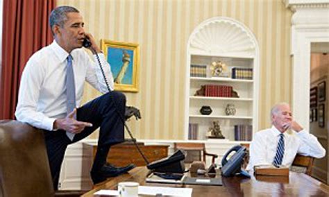 President Barack Obama Sitting Desk Oval Office White House 8 X 10