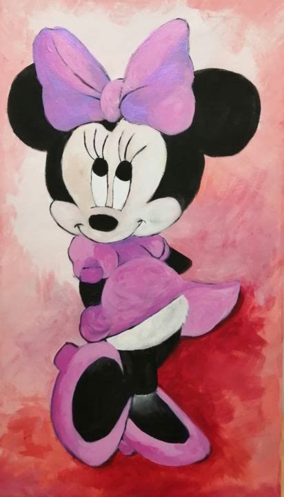 Minnie Mouse Painting By M Mast Mmast Artmajeur