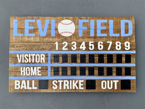 Levi Field Baseball Scoreboard Sports Nursery Parkwood Pallets