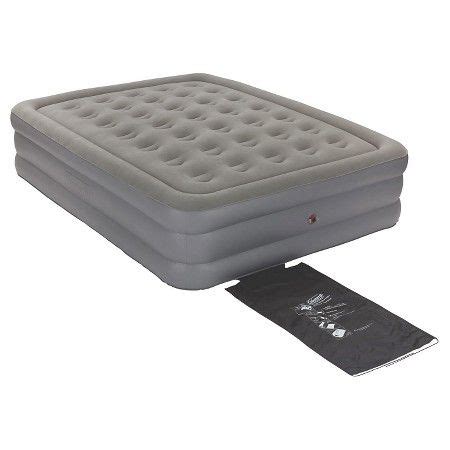 High output pump (120v / 210w) means faster inflation than ever before. Coleman GuestRest Double High Air Mattress Queen - Gray ...