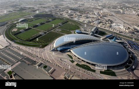 An Undated Picture Shows The Aspire Dome R And Training Fields Of The