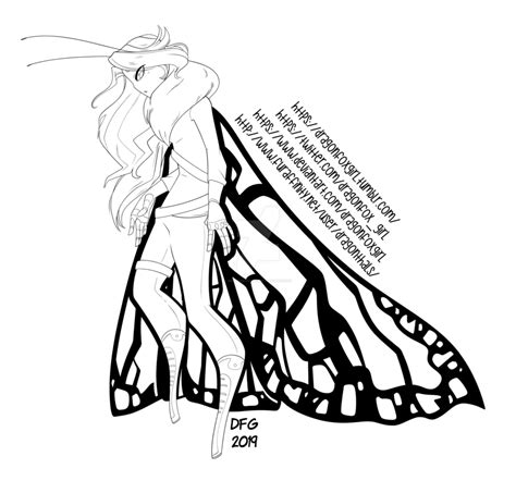 Butterfly Girl Drawing Free Download On Clipartmag